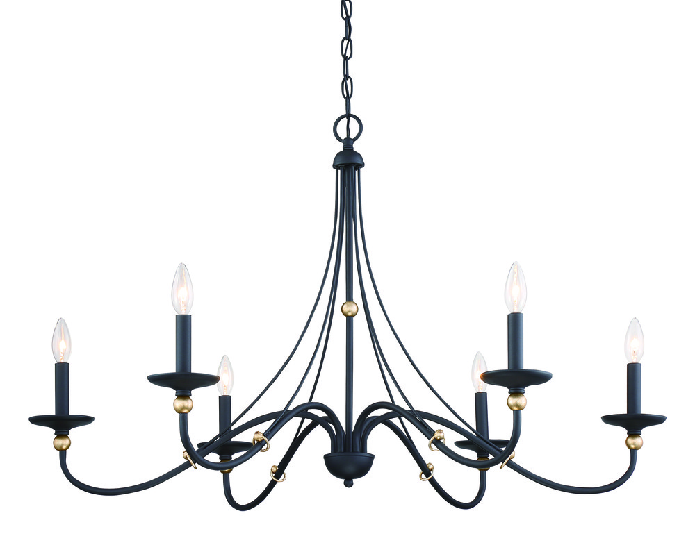WESTCHESTER COUNTY - 6 LIGHT CHANDELIER