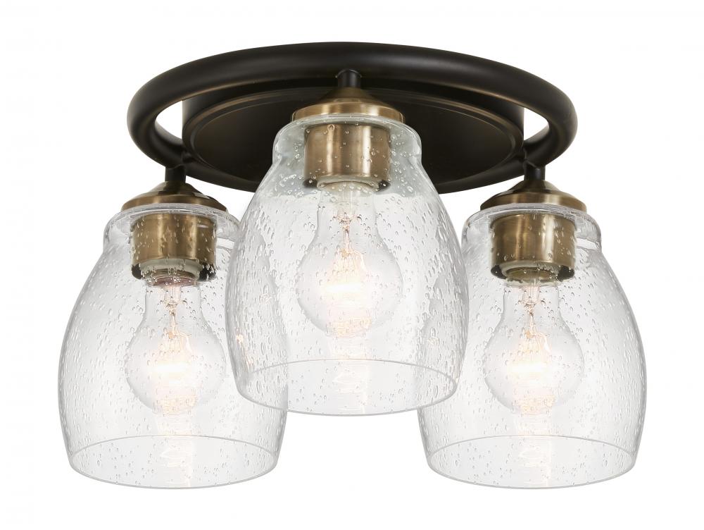 WINSLEY - 3 LIGHT SEMI FLUSH