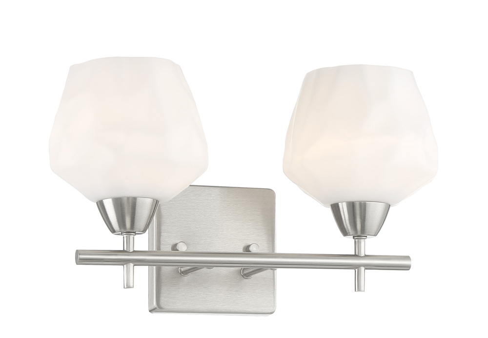 CAMRIN - 2 LIGHT, BATH FIXTURE IN METAL