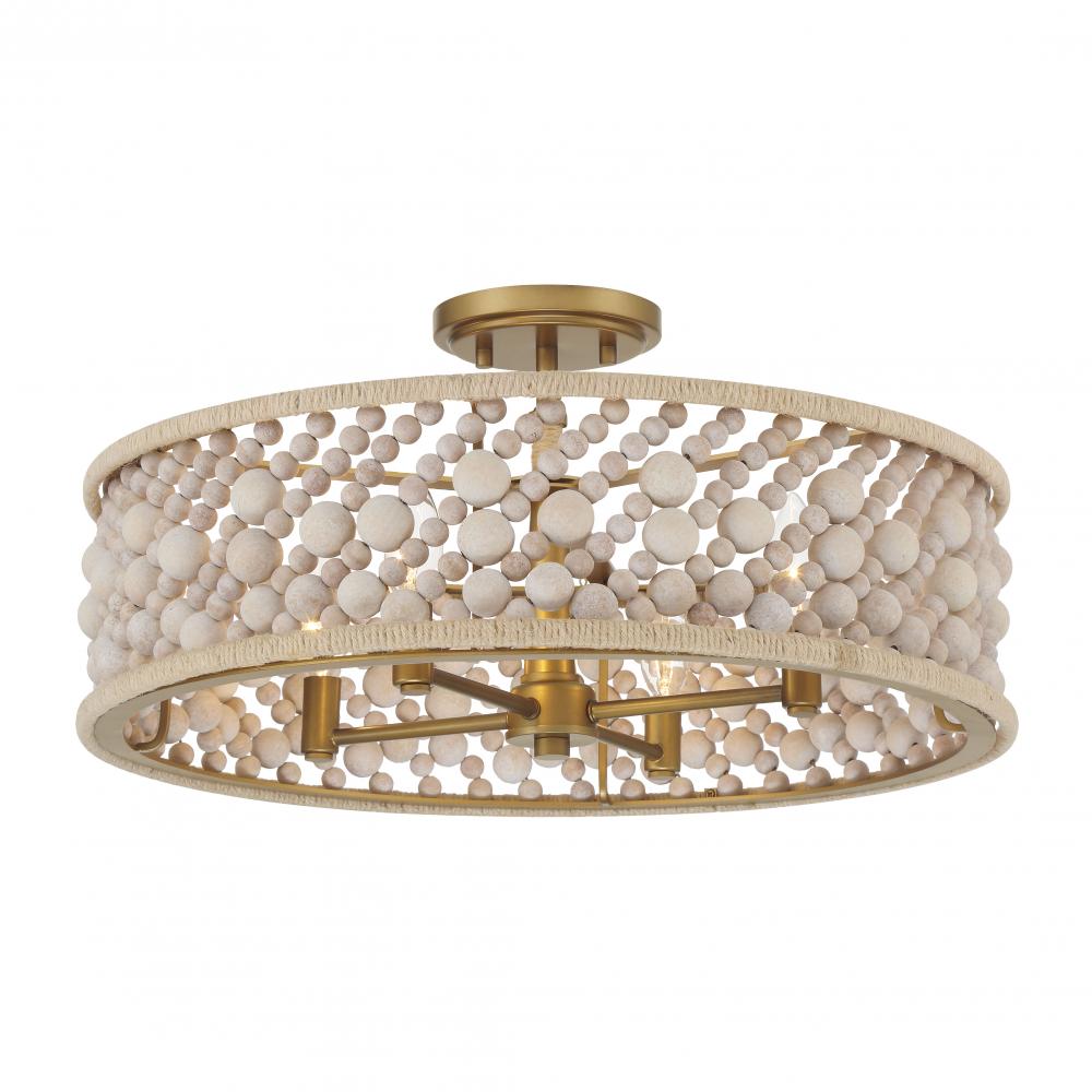 HORSMORE - 4 LIGHT SEMI FLUSH