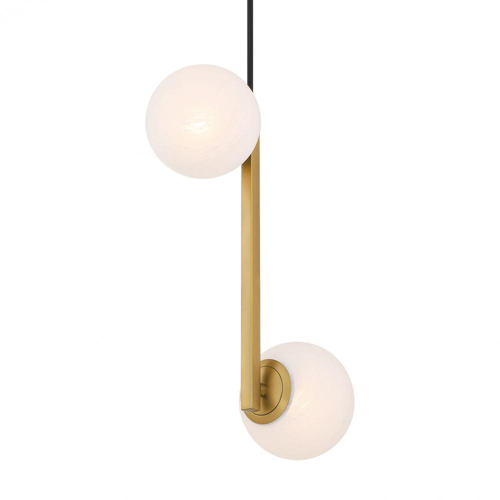 CURVEN - 2 LIGHT PENDANT
