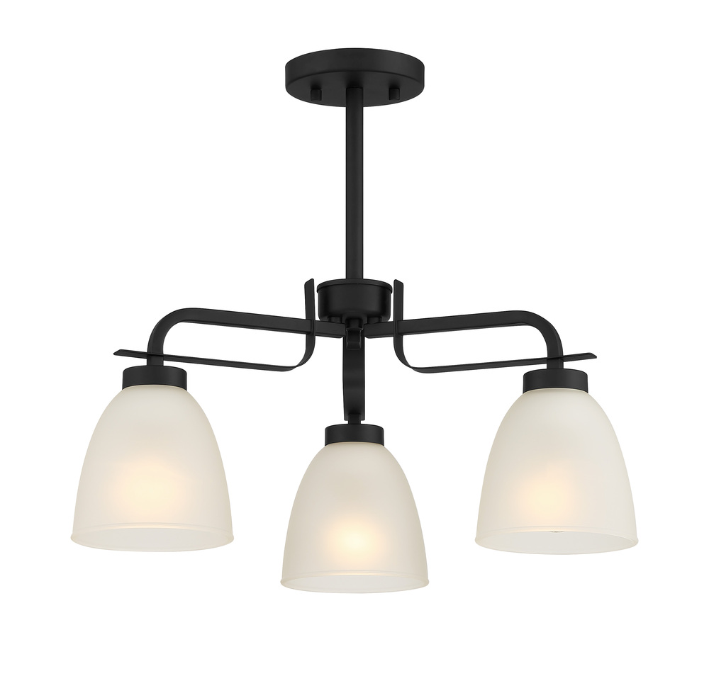 KAITLEN - 3 LIGHT SEMI FLUSH / CHANDELIER