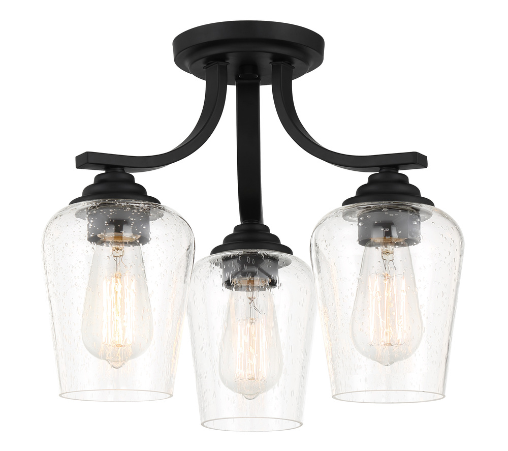 SHYLOH - 3 LIGHT SEMI FLUSH / CHANDELIER