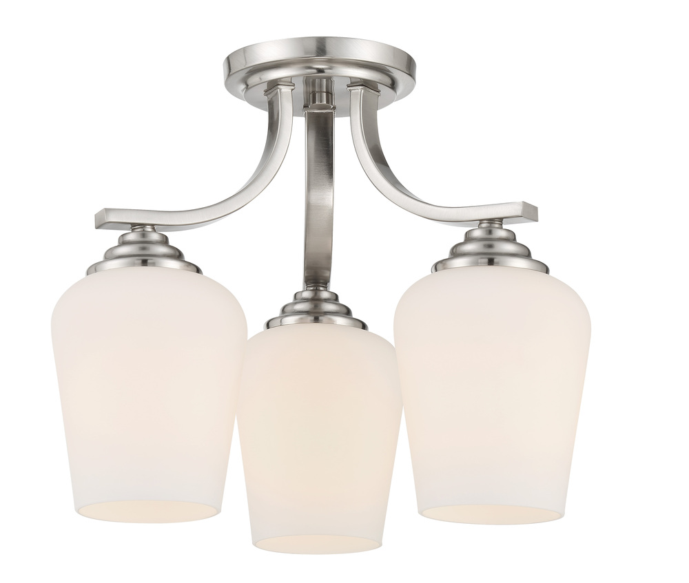 SHYLOH - 3 LIGHT SEMI FLUSH / CHANDELIER