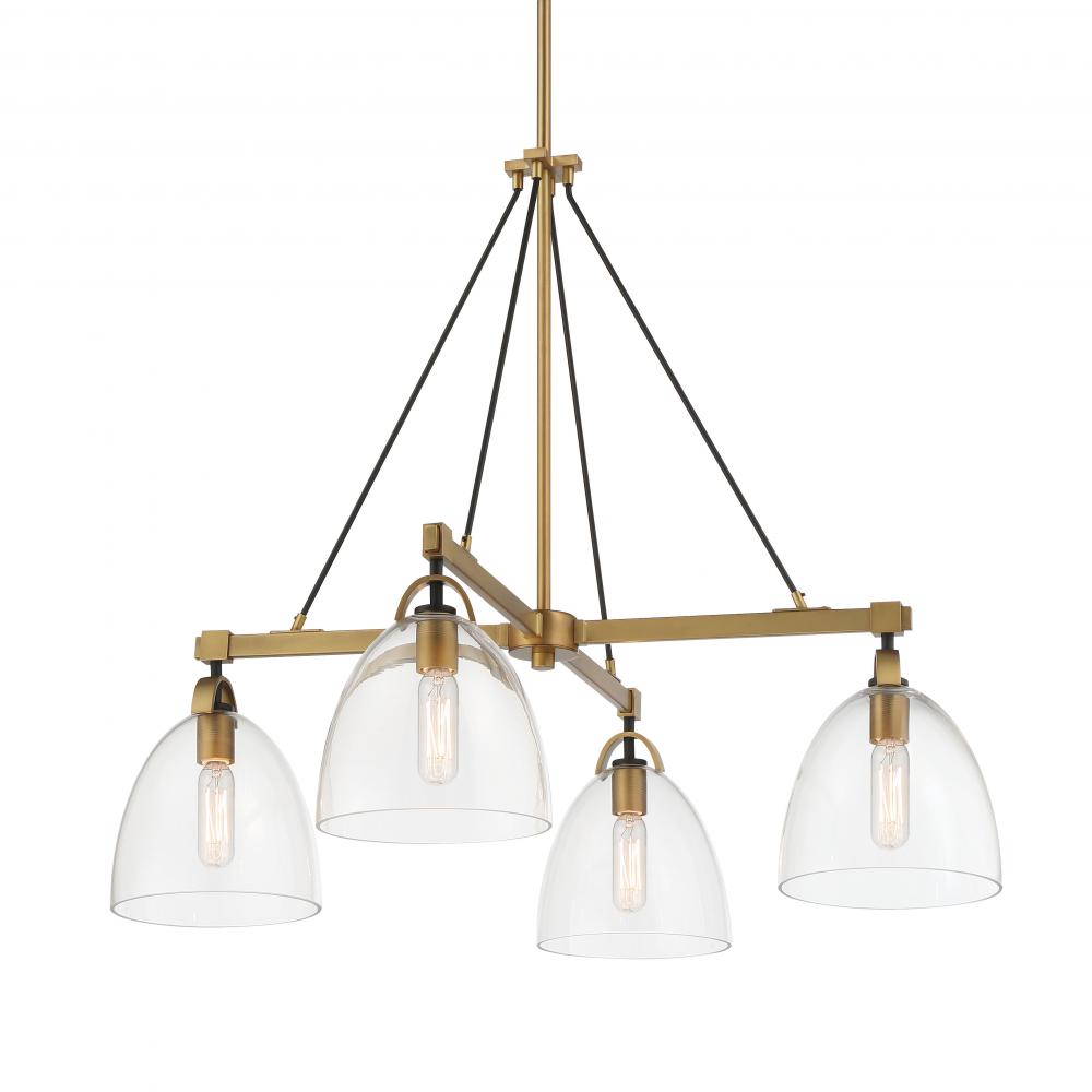 SOMMERSBY - 4 LIGHT CHANDELIER