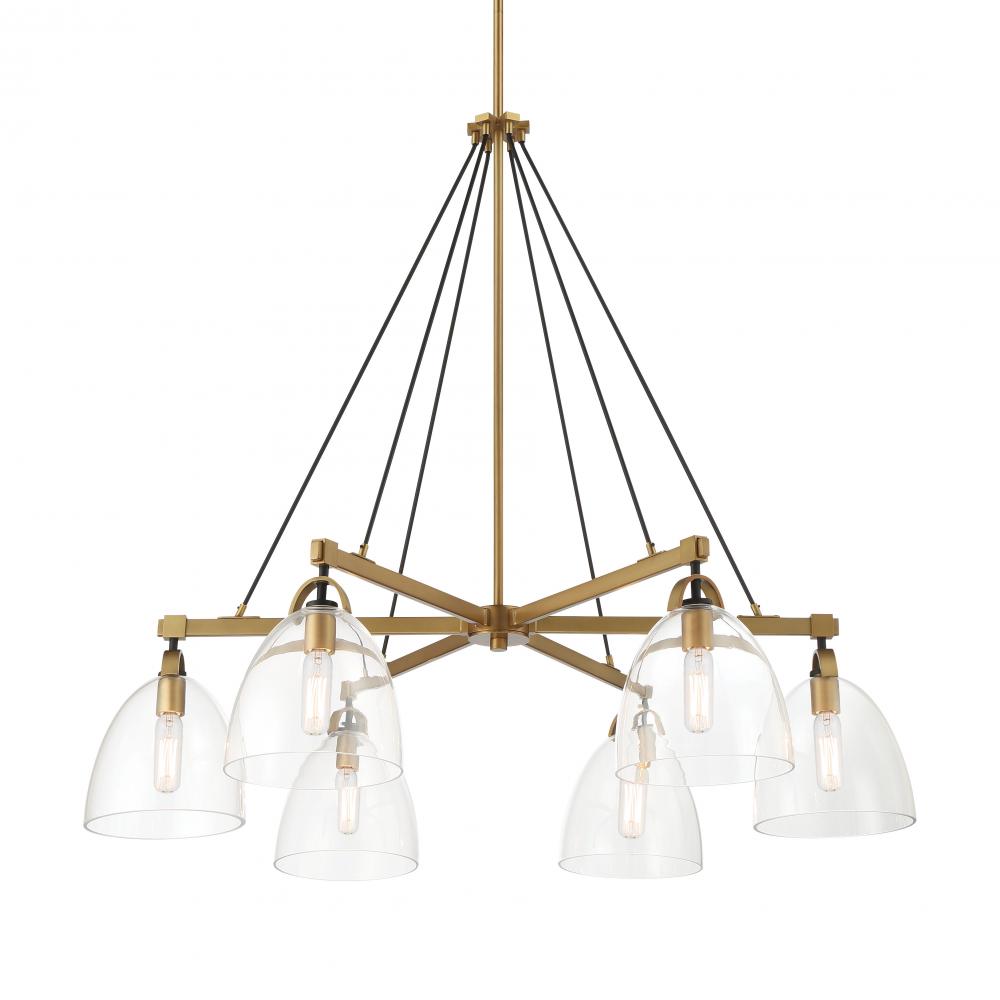 SOMMERSBY - 6 LIGHT CHANDELIER