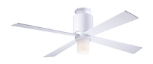 Modern Fan Co. LAP-FM-GW-50-WH-552-005 - Lapa Flush Fan; Gloss White Finish; 50" White Blades; 17W LED; Wall Control with Remote Handset