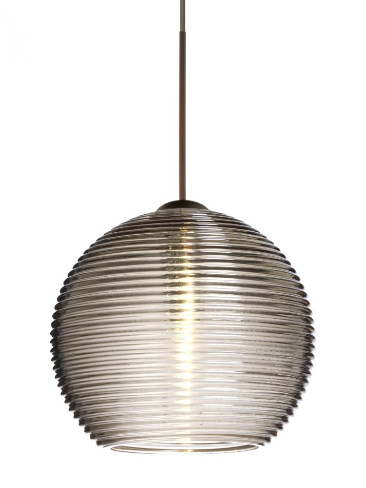 Besa Pendant For Multiport Canopy Kristall 6 Bronze Smoke 1x5W LED, 15Ft. Cord