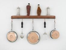 Hi-Lite MFG Co. H-30-24Y-B-BK01/B-SIL - POT RACK COLLECTION