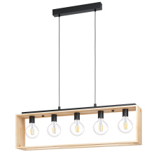 Eglo 43414A - Famborough - 5 LT Open Bulb Linear Pendant