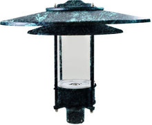 Dabmar GM510-VG-LED30 - LARGE HAT TOP POST LIGHT FIXTURE LED 30W 85-265V