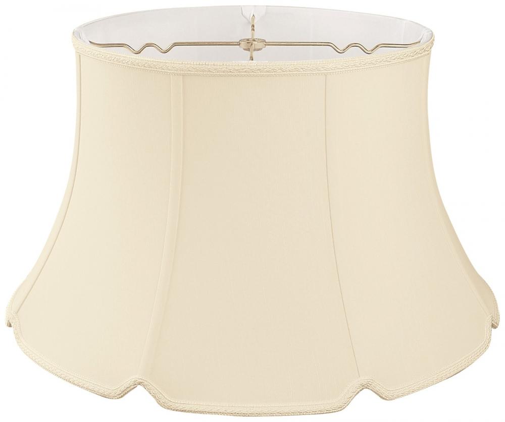Designer Shallow Drum Lampshade with V-Notch Bottom