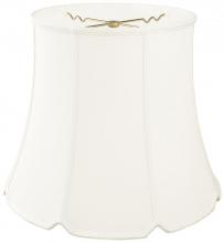 Royal Designs, Inc. DS-13-12WH - Designer Drum Lampshade with V-Notch Bottom