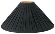 Royal Designs, Inc. DS-8T-20BLK - Box-Pleat Coolie Designer Lampshade